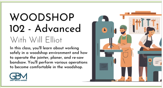 Event image Woodshop 102 - Advanced Certification March 12th